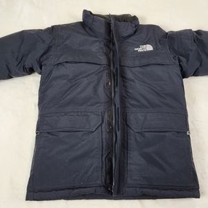 The North Face Hyvent Down Puffer Coat Full Zip Jacket Kids S Winter Bla…